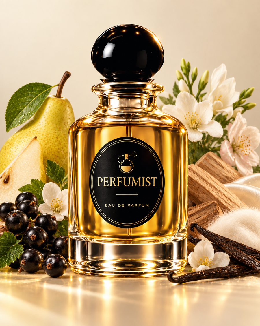 Bare Blossom fragrance notes and accords: Pear · blackcurrant · delicate florals, Vanilla · musk · pale woods