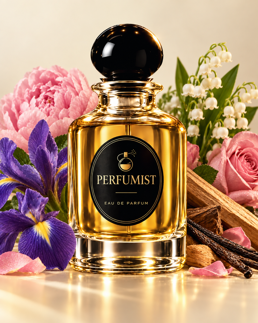Couture Bouquet fragrance notes and accords: Iris · peony · lily-of-the-valley, Rose · vanilla · sandalwood