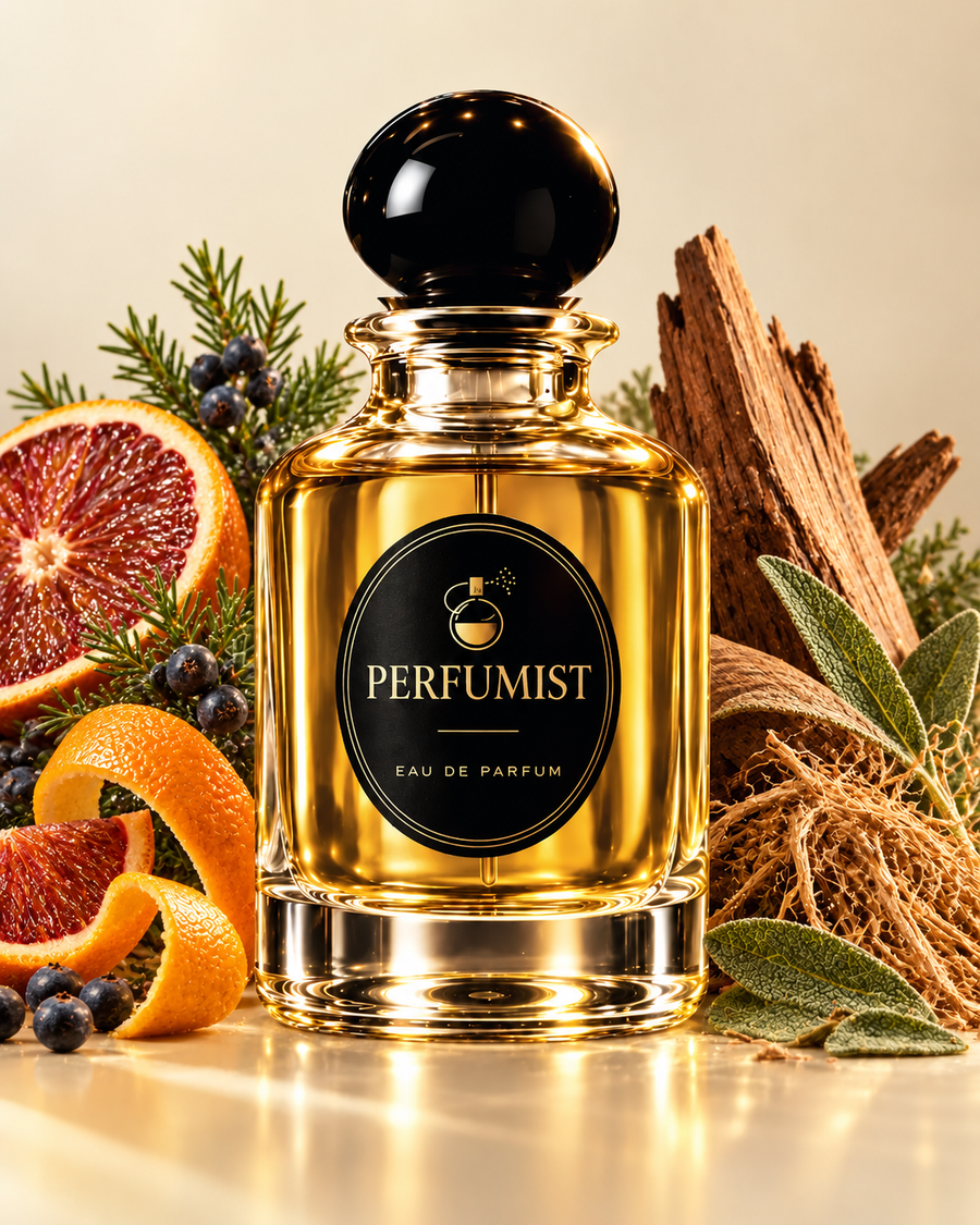 Crown Sovereign fragrance notes and accords: Blood orange · juniper · citrus, Sage · vetiver · cedar