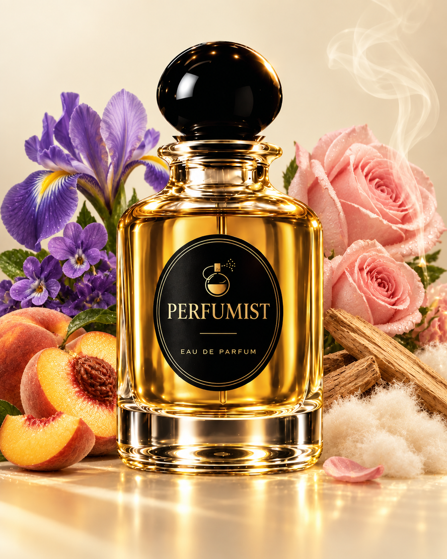 Enchanted Mist fragrance notes and accords: Iris · violet · rose, Musk · peach · soft woods