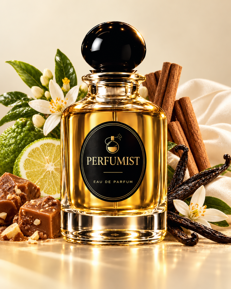 Golden Vanilla Peak fragrance notes and accords: Orange blossom · cinnamon · bergamot, Bourbon vanilla · praline · musk