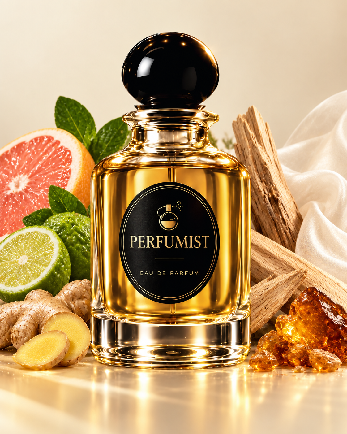 Harmonic Resonance fragrance notes and accords: Grapefruit · bergamot · ginger, Clean woods · musk · amber