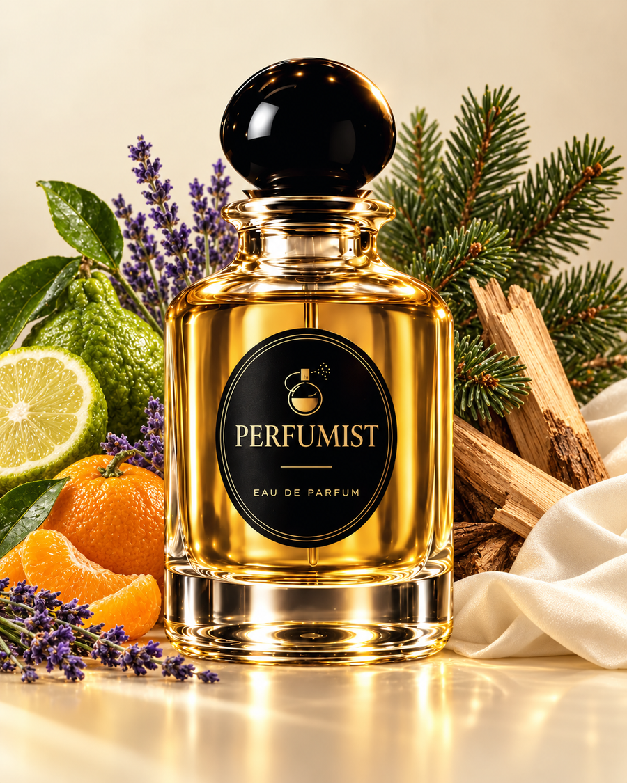 Knight's Crest fragrance notes and accords: Bergamot · mandarin · lavender, Balsam fir · musk · woods