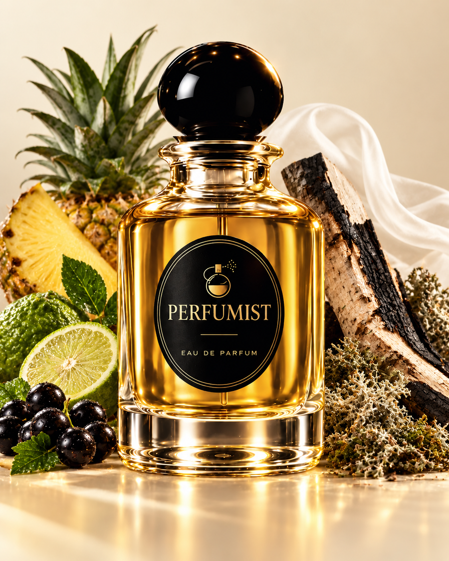 Legacy Monarch fragrance notes and accords: Pineapple · bergamot · blackcurrant, Birch · oakmoss · musk