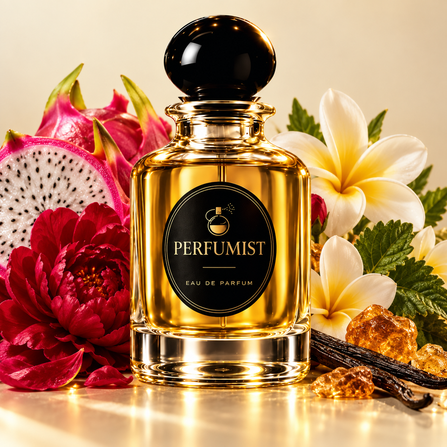 Sensual Burst fragrance notes and accords: Pitaya, red peony, frangipani, vanilla, patchouli and amber