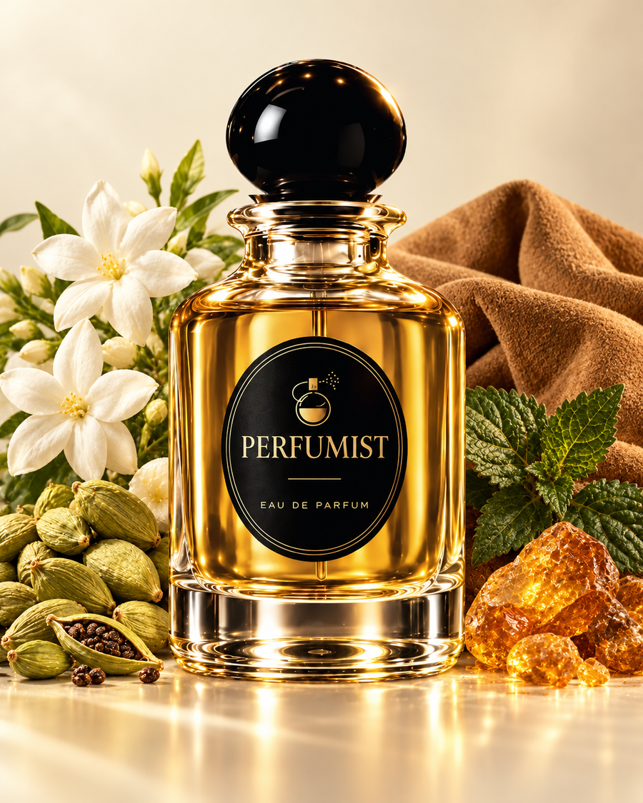 Tanned Suede fragrance notes and accords: Cardamom, jasmine sambac, leather, patchouli and amber