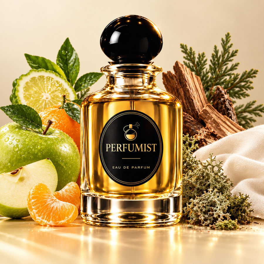 Verdant Apple fragrance notes and accords: Green apple, mandarin, bergamot, oakmoss, cedar and musk